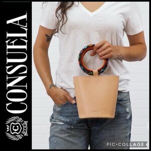 Consuela Diego Bangle Clutch Mini Bucket Bag